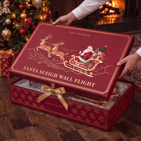 Caja de regalo de la luz de pared trineo de Papá Noel