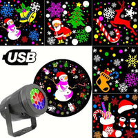 Diseños navideños del proyector LED y conexión USB